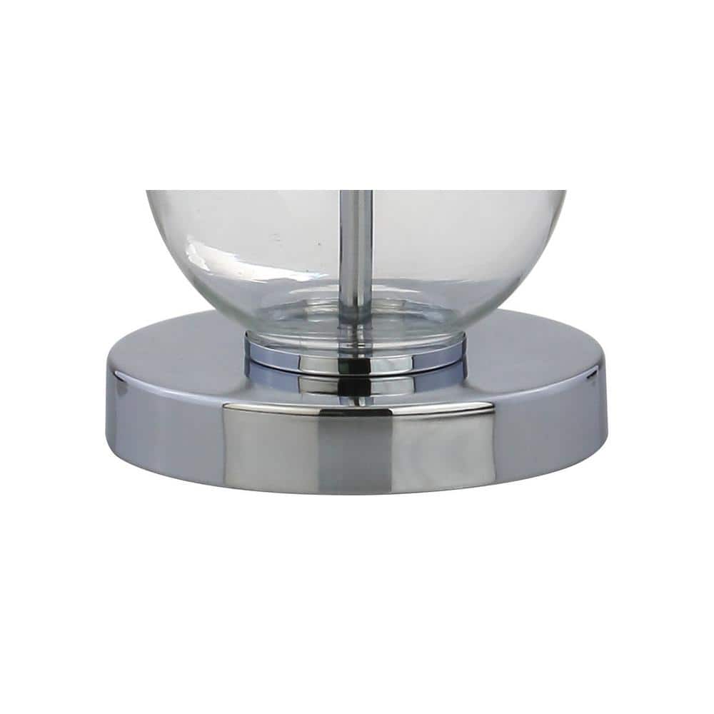 Alexa-Enabled Contemporary White Linen Drum Desk Lamp Set