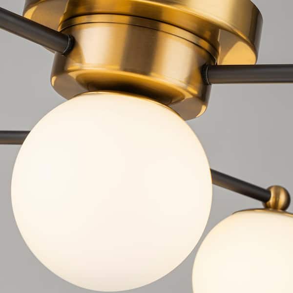 ELE Light & Decor Enzo 23 in. Wide 7-Light Mid Century Modern Semi