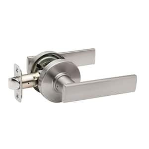 Craftsman Remi Satin Stainless Hall/Closet Door Lever with Round Rosette