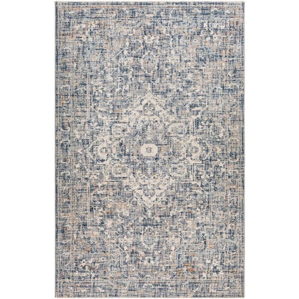 Artistic Weavers Mejia Blue 5 ft. x 8 ft. Traditional Indoor Area Rug