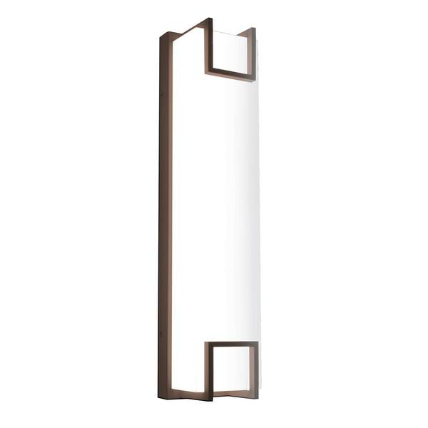 AFX Beaumont 21 in. Textured Bronze Integrated LED Outdoor Wall