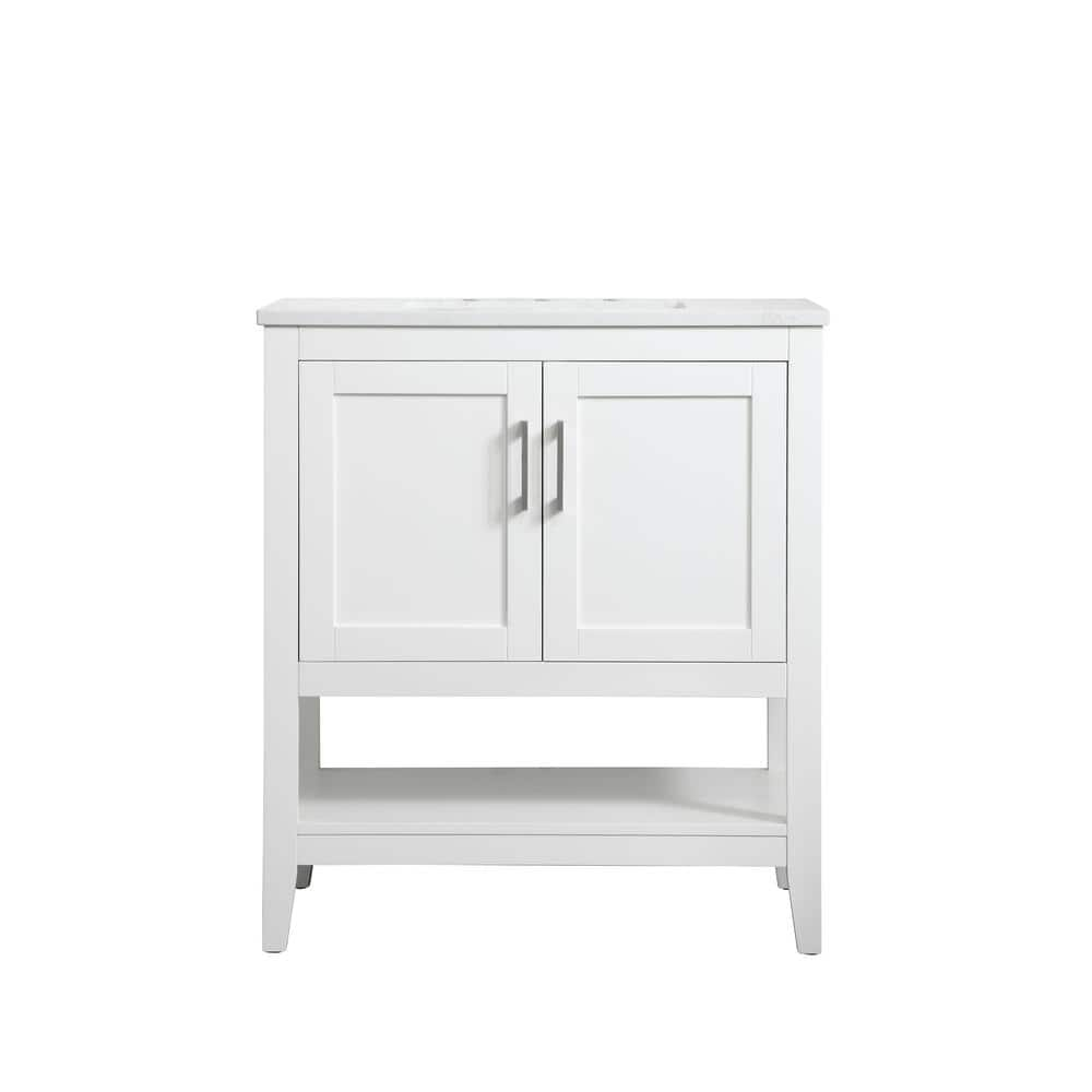 Timeless Home 30 in. W x 19 in. D x 34 in. H Single Bathroom Vanity in ...