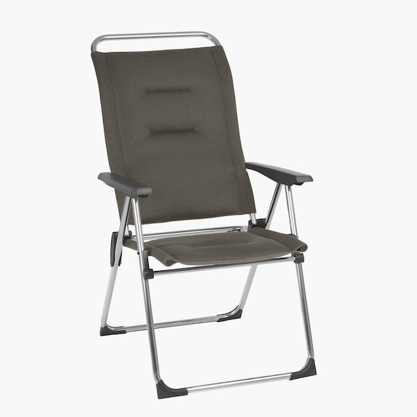 Lafuma Taupe Aluminum Folding Camping Chair