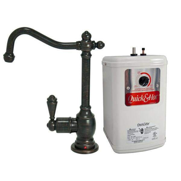 Unbranded Single-Handle Hot Water Dispenser Faucet with Heating Tank in Venetian Bronze