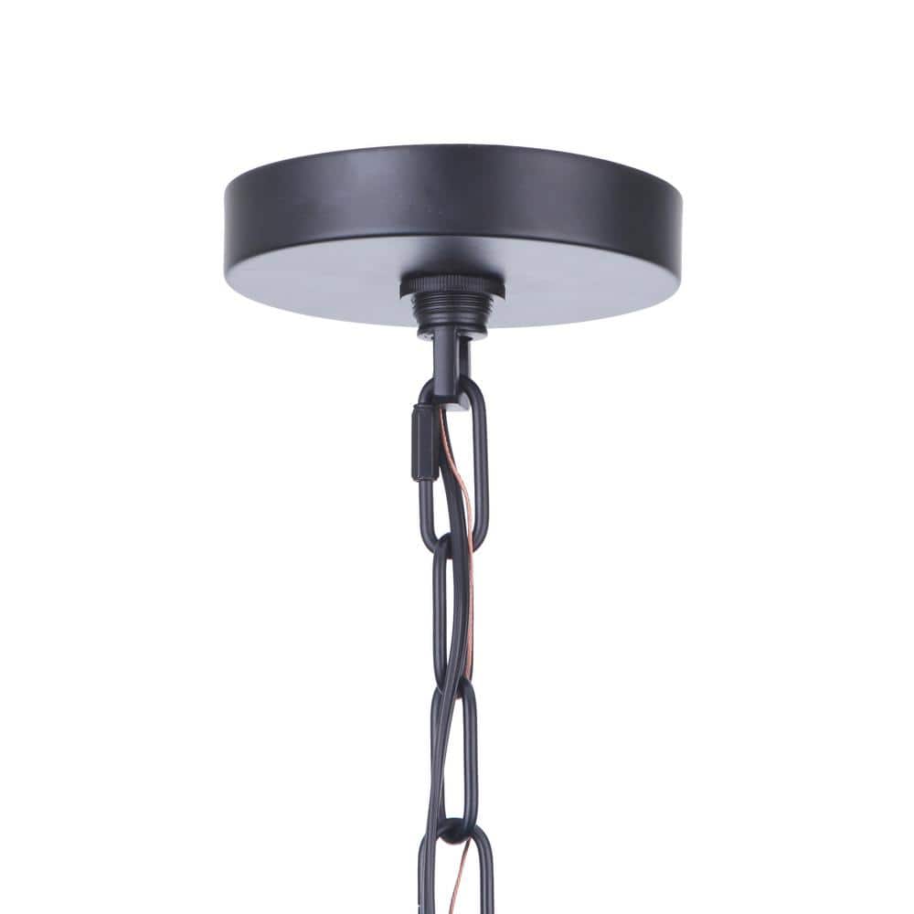 Mini Larrson Black Crystal 6-Light Indoor Chandelier