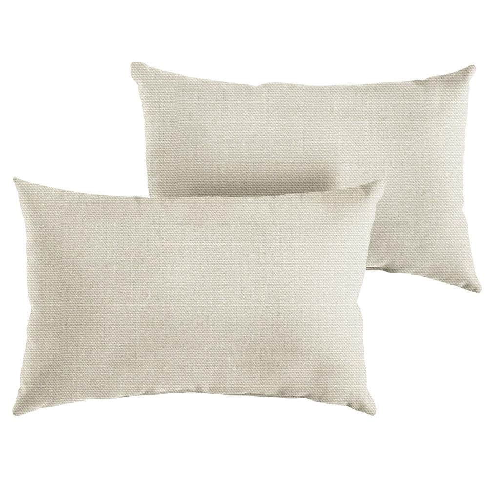 Sunbrella Canvas Cloud Rectangle Indoor/Outdoor Lumbar Pillow (2-Pack) price history on PriceWatchPro