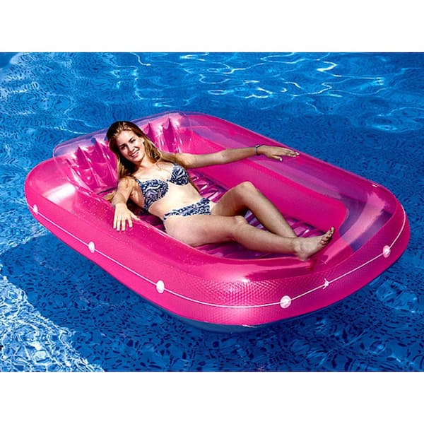 11.25 in. Swimming Pool Inflatable Suntan Tub Water Raft Float (6-Pack)