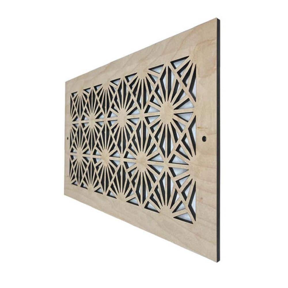 Sunburst Wood Air Register (6 in.x 12 in.) – Screw-In Wall and Ceiling Vent Cover – Decorative Wooden HVAC Grill price history on PriceWatchPro
