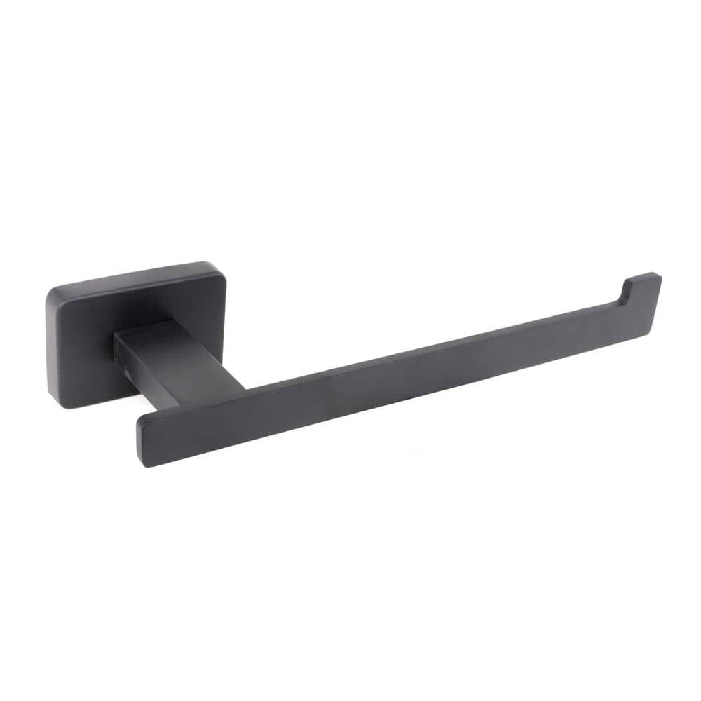 Chicago Series Bathroom Wall Mount Toilet Paper Holder in Black