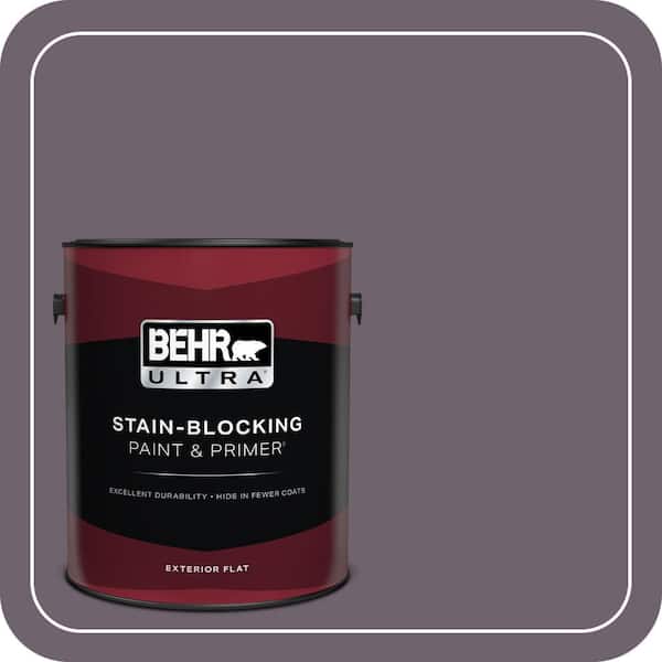 BEHR ULTRA 1 gal. #670F-6 Vintage Grape Flat Exterior Paint & Primer