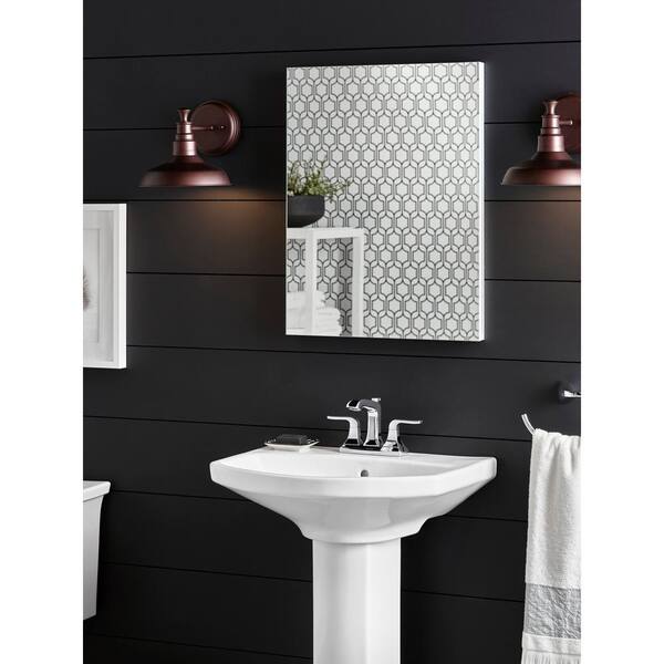 KOHLER Elmbrook 24 in. Pedestal Sink in White with 4 in. Centerset Faucet Holes