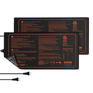 Seedling Mat 10 in. x 20.75 in. Heat Mats (2-Pack) MET-Certified Waterproof Heating Pad