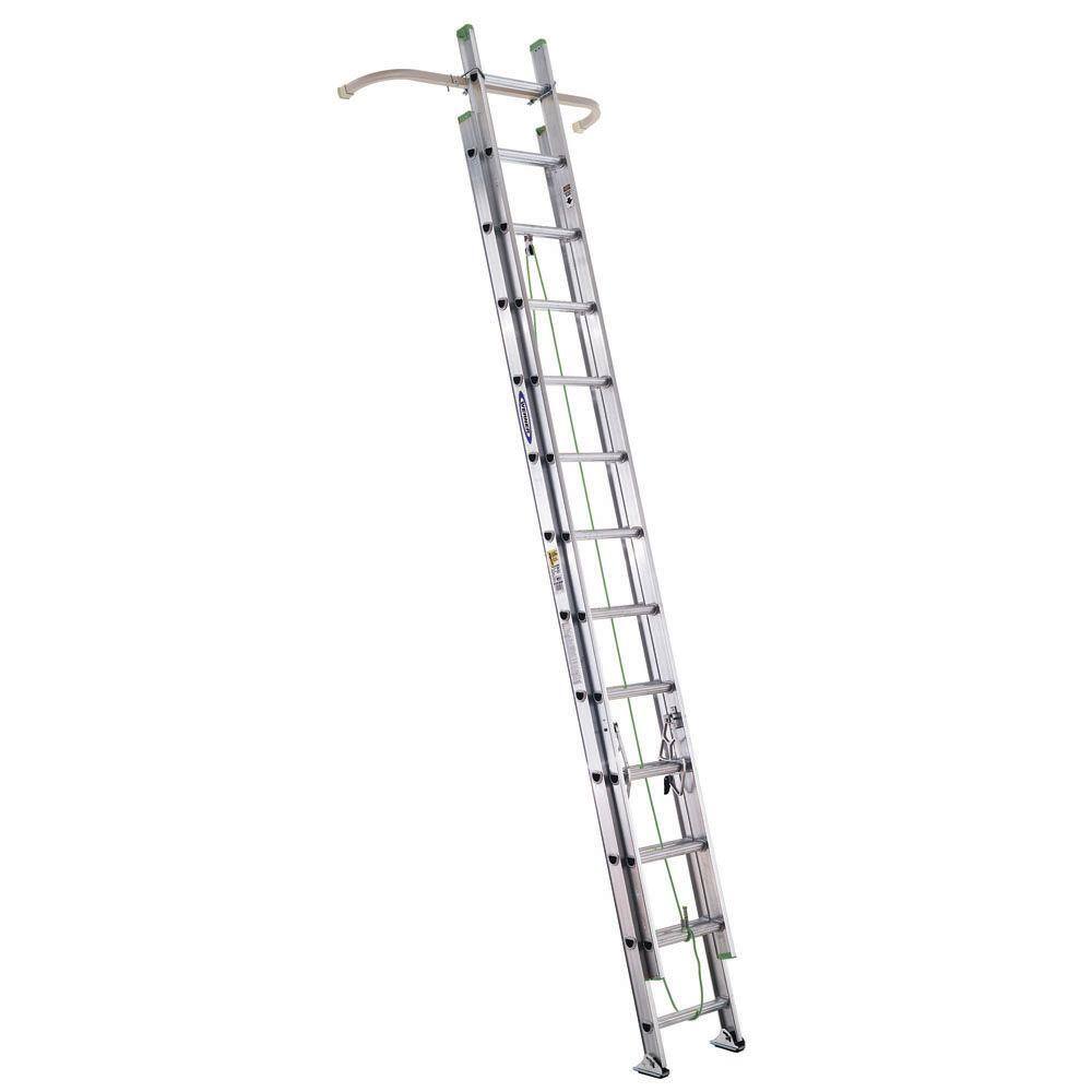 Werner 24 Ft Aluminum Extension Ladder With 225 Lbs Load Capacity   Werner Extension Ladders D1224 2ac96 V 64 1000 