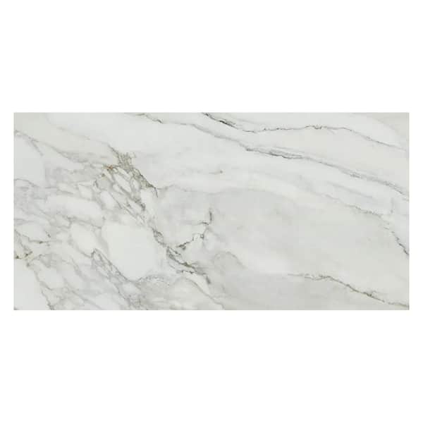 Apollo Tile Splendor 24 in. x 48 in. Matte White with Gray Vein Porcelain Wall and Floor Tile (15.42 sq. ft./case)-2 Pack