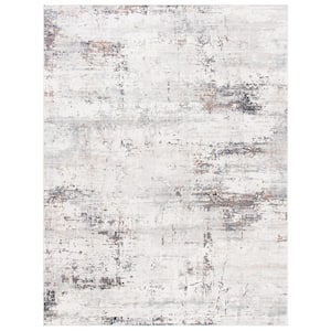 Amelia Ivory/Gray 9 ft. x 12 ft. Abstract Area Rug