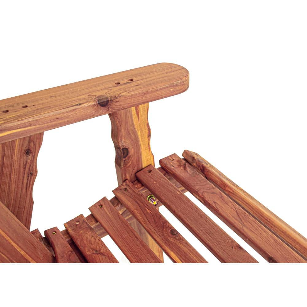 Handcrafted Cedar Stationary Outdoor Chair