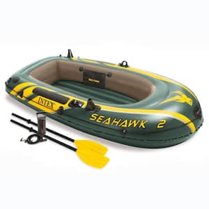 Seahawk 2 Inflatable Boat Set with Oars and Air Pump