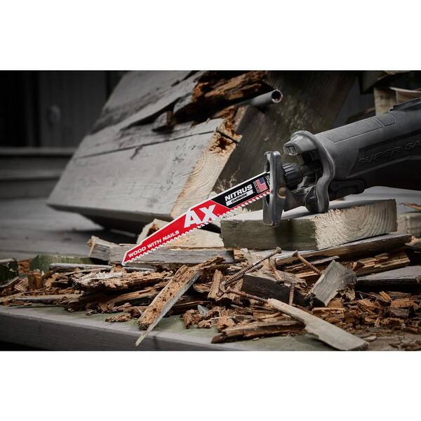 Milwaukee 12 in. 5 TPI NITRUS AX Carbide Teeth Demolition Nail