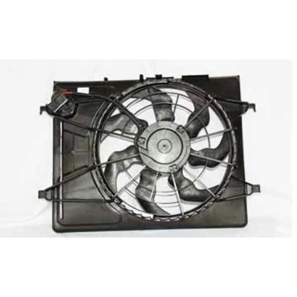 TYC Dual Radiator and Condenser Fan Assembly 2007-2010 Hyundai Elantra 2.0L