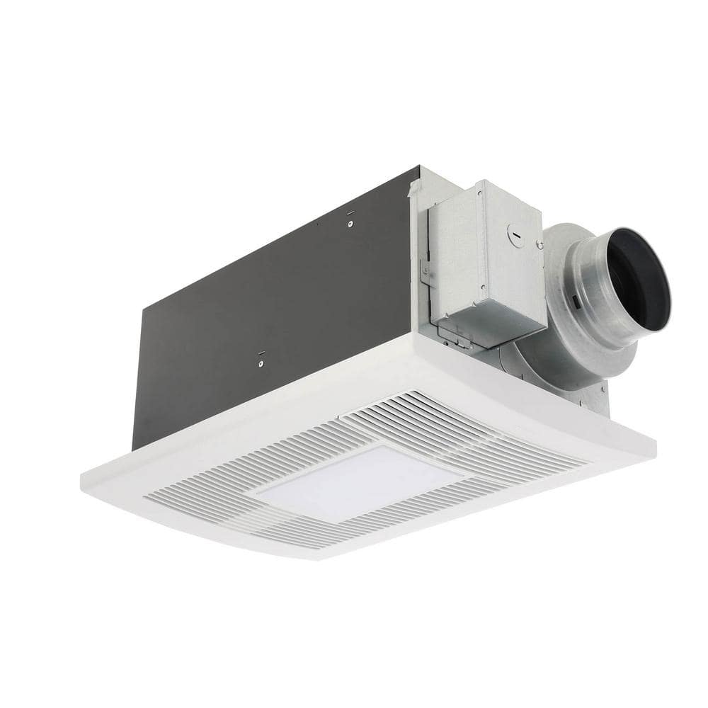 WhisperWarm White Ceiling Mount Bathroom Fan with Heater and LED Light