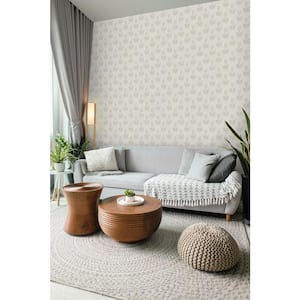 Parrot Tulip Grey Matte Vinyl Peel and Stick Wallpaper