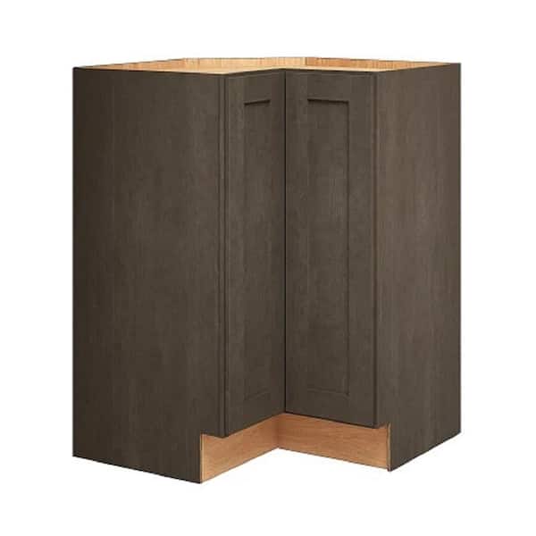 Quickship Cottage 33 in. W x 24 in. D x 34.5 in. H in Assembled Plywood Corner Standard Kitchen Cabinet in Fieldstone