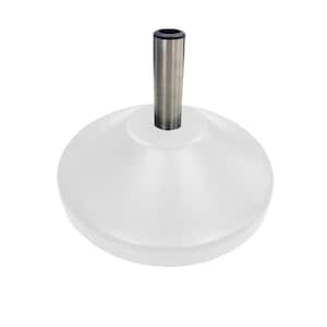 US Weight Fillable Resin Patio Umbrella Base in White