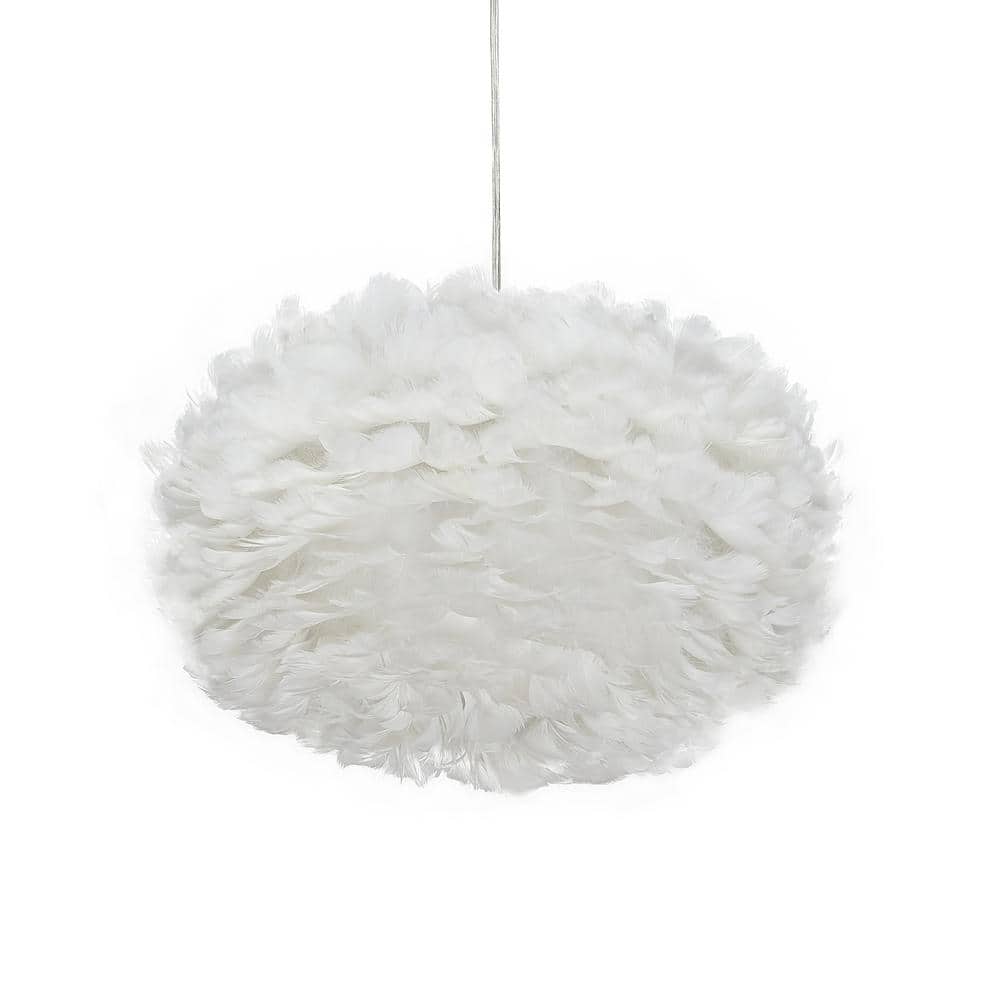 Childhood 100 -Watt 3-White Cage Pendant Light No Bulbs Included
