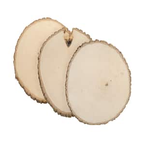 1 in. x 13 in. x 13 in. Rustic Basswood Extra Large Round Live Edge Project Panel (3-pack)