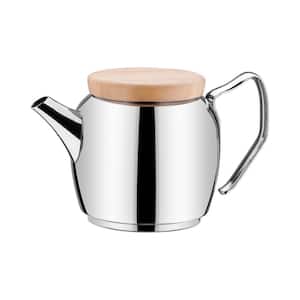Montana 1.1 Liter Stainless Steel Tea Pot with Wooden Lid