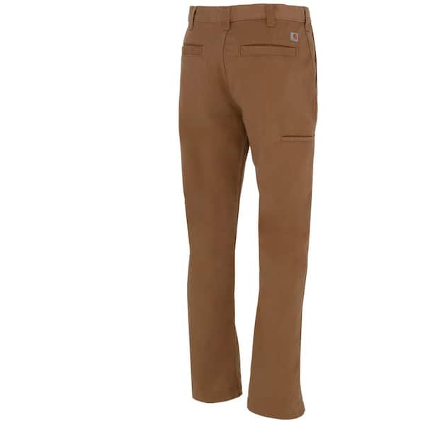 Carhartt Pants: Men's 100095 253 Dark Khaki Rugged Relaxed Fit Work Pants