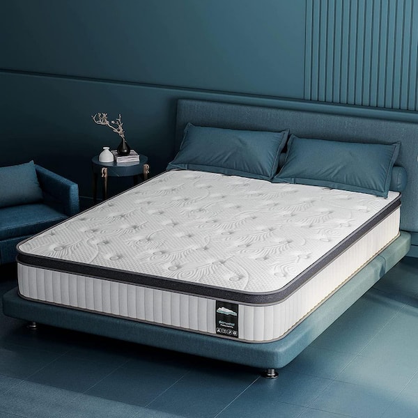 8 in. Queen Medium Firm Euro Top Hybrid Memory Foam Innerspring Mattress