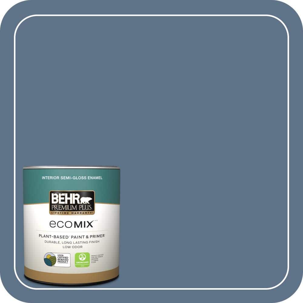 1 qt. #580F-6 Lost Atlantis Semi-Gloss Enamel EcoMix Plant-Based Interior Paint & Primer price history on PriceWatchPro