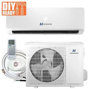 DIY 18,000 BTU 1.5-Ton Ductless Mini Split Air Conditioner and Heat Pump, Variable Speed Inverter and Remote - 208/230V