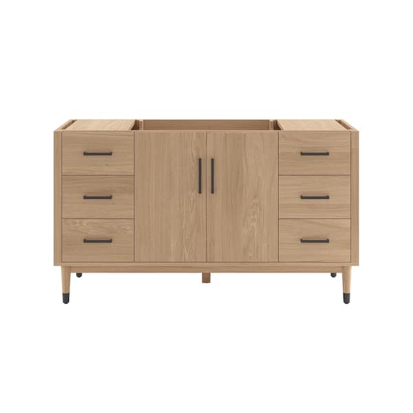 Fresca Sawyer 60 in. Bath Vanity Cabinet without Top in Sunburst Oak