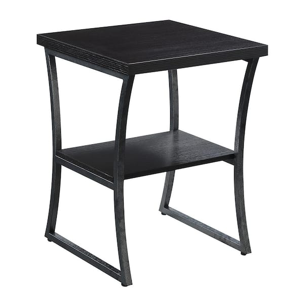 Convenience Concepts X-Calibur Espresso and Slate Gray End Table