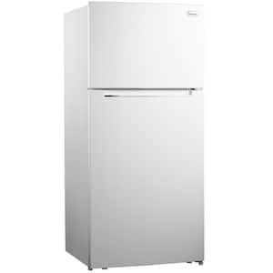 17 Cu Ft Counter-Depth Refrigerator with Right-Hand Door Swing - White