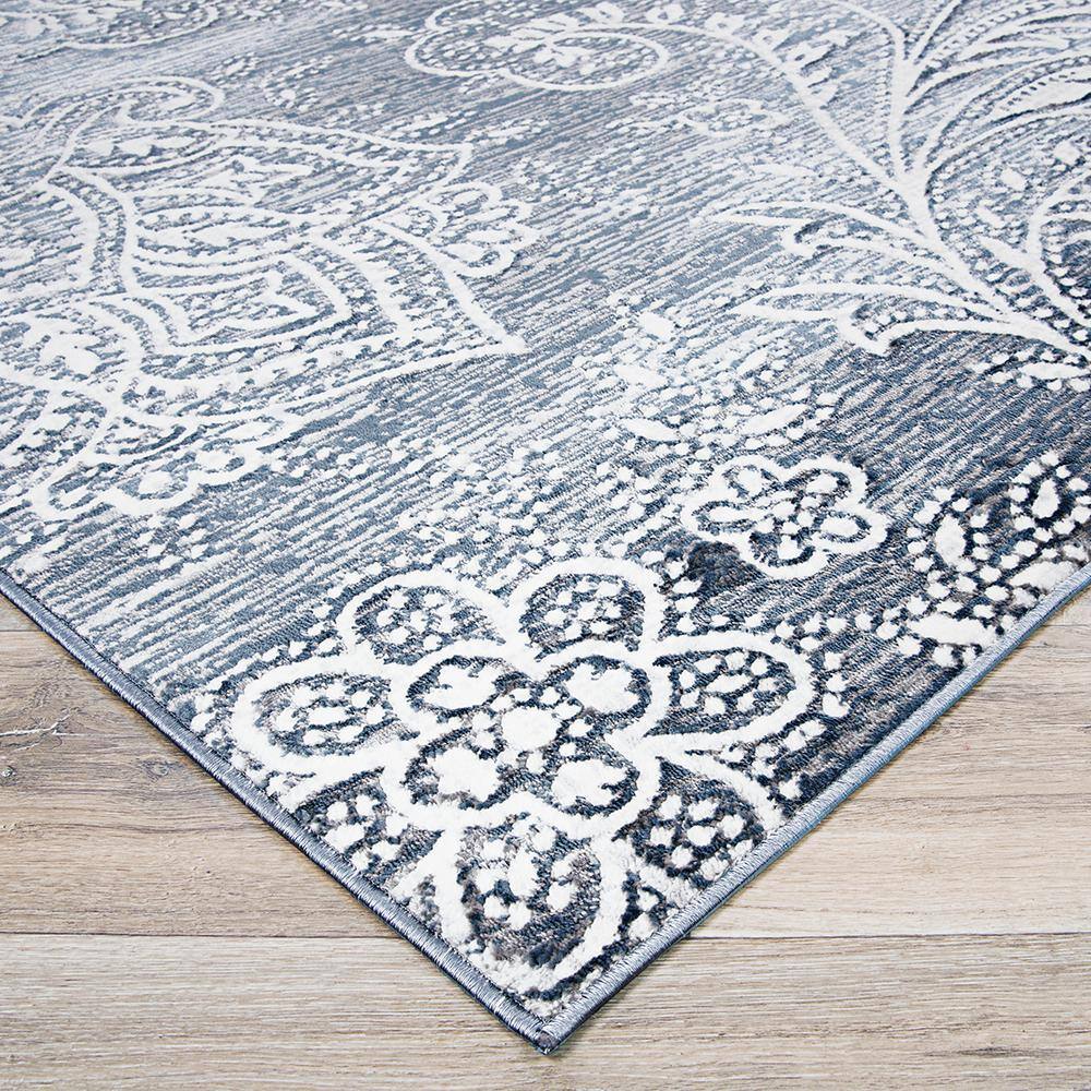 Nirvana Greystone 5' x 7' Synthetic Transitional Area Rug