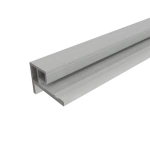 European Siding System 3.5 in. x 2.1 in. x 8 ft. Icelandic Smoke White Composite Siding End Trim for Belgian Board