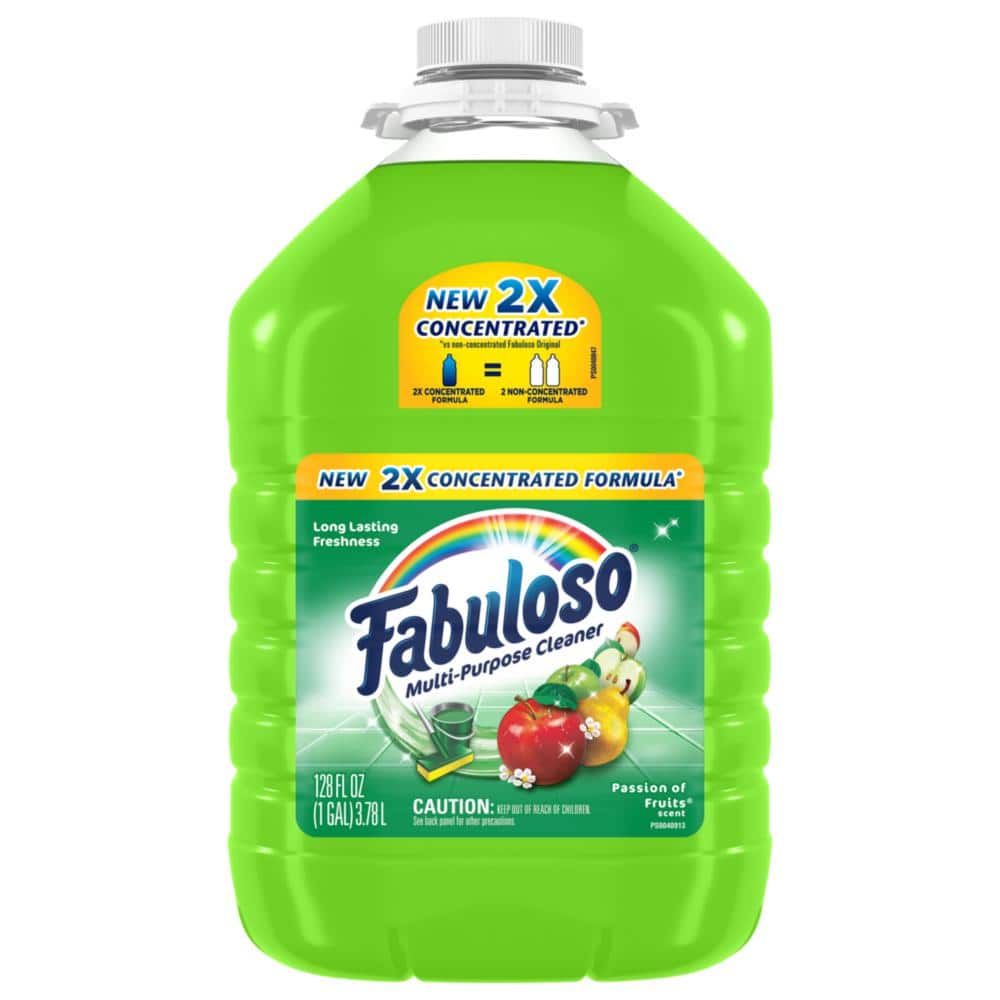 Fabuloso 128 oz. General Purpose Cleaner Green Passion Fruits 2X  Concentrated 01040 - The Home Depot