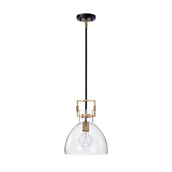 Edvivi Essence 10 in. 1-Light Contemporary Black and Antique