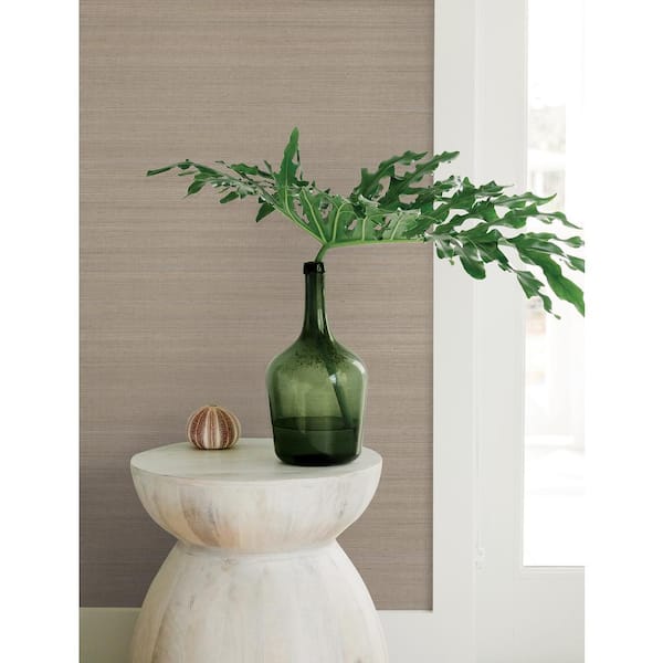 Brown Mushroom Milano Silk Solid Color Vinyl Non-Pasted Wallpaper Roll