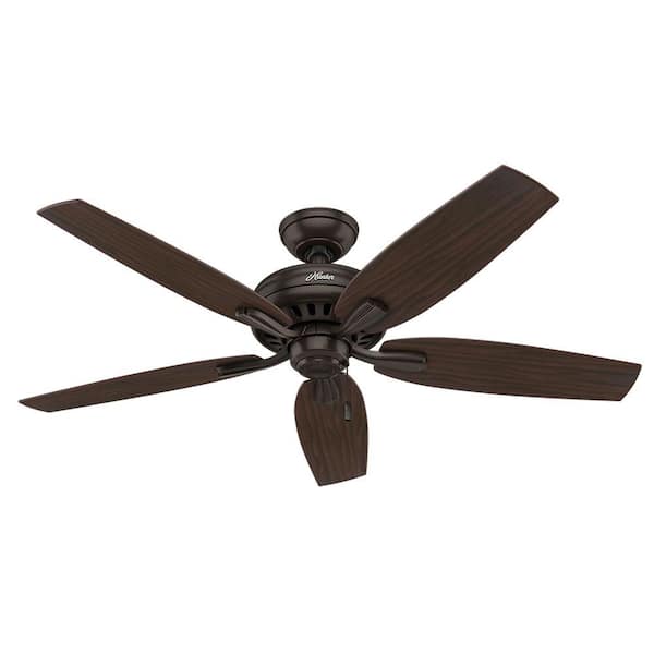 Hunter Newsome 52 in. Indoor Premier Bronze Ceiling Fan bundled With Handheld Remote Control