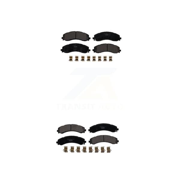 TEC Front Rear Ceramic Brake Pads Kit For 2019-2022 Ram 3500 With Dual Wheels KTC-100752