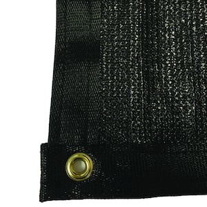 5.8 ft. x 100 ft. Black 88% Shade Protection Knitted Privacy Cloth