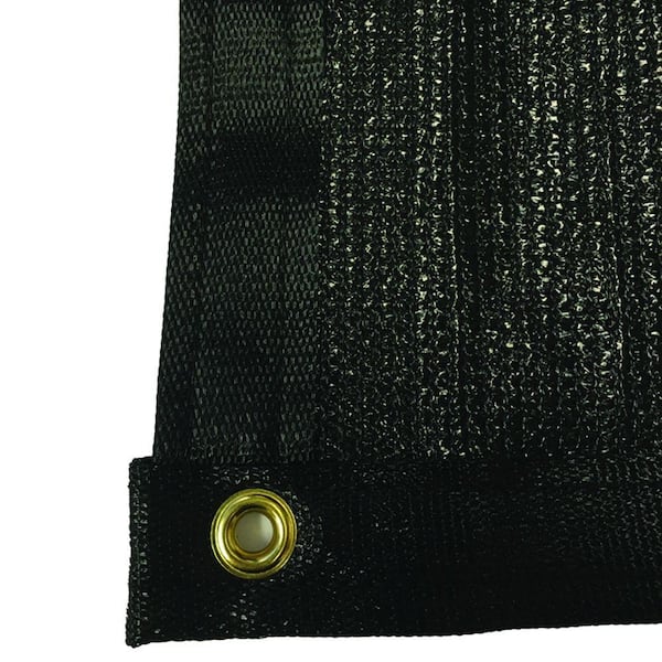 RSI 5.8 ft. x 20 ft. Black 88% Shade Protection Knitted Privacy Cloth