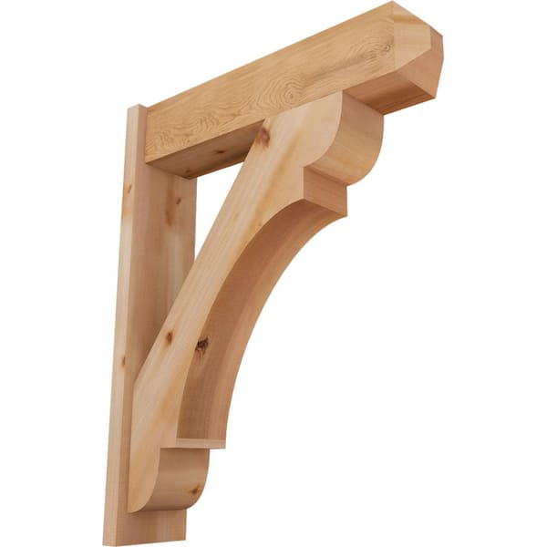 Ekena Millwork 8 in. x 38 in. x 30 in. Olympic Craftsman Smooth Western Red Cedar Outlooker