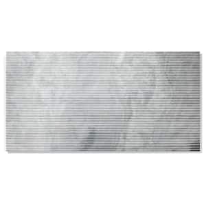 Carrara Gray Light Rectangle 12 in. X 24 in. Polished Finish Marble Floor and Wall Tile (8 sq. ft./Case)