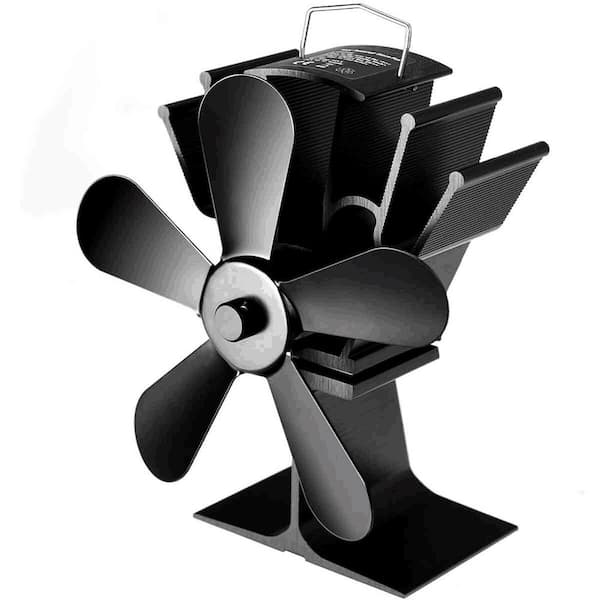5 Blades Wood Stove Fan Anodized Aluminum Thermoelectric Fan WF