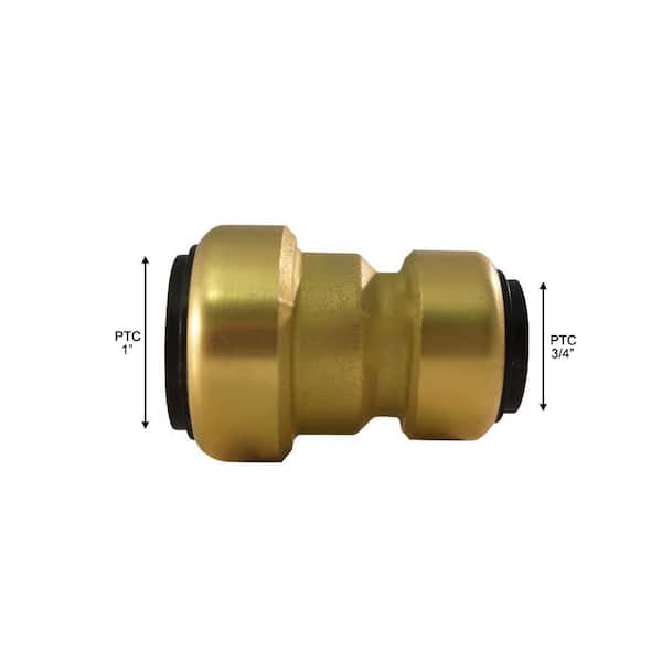 Tectite 1 in. Brass Push-To-Connect Slip Repair Coupling FSBC1SL